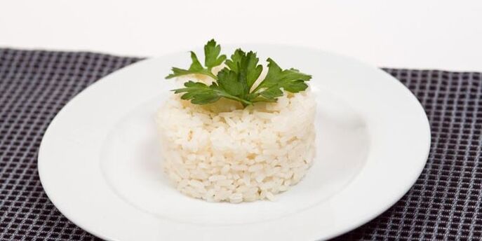 Riz cuit sans sel